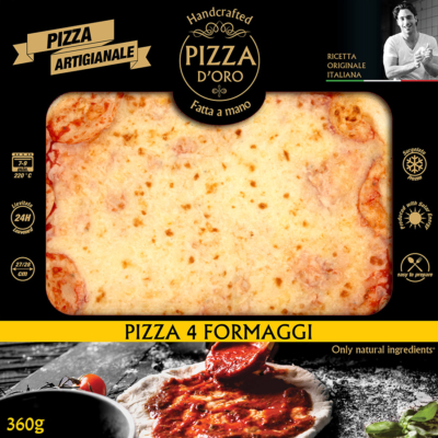 Pizza 4 sajtos 360g (PIZZA D'ORO)