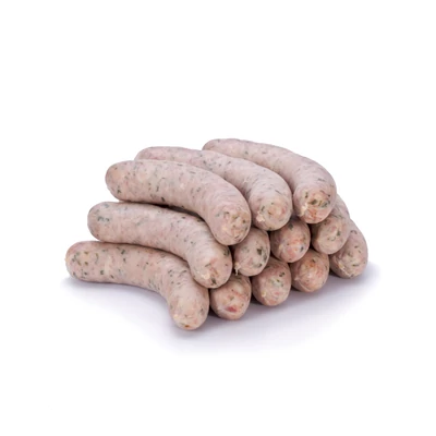 Bajor grillkolbász (6-7 dkg/db) kb 0,5 kg/csom.