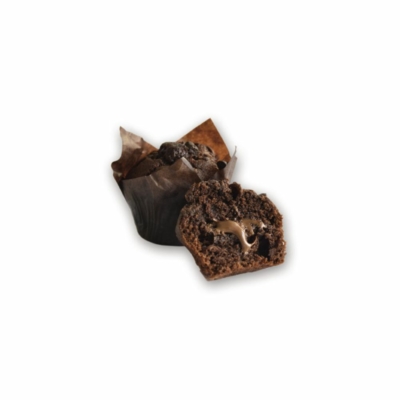 Muffin 90g kakaós-mogyorós csokis töltelékkel (DELIFRANCE), 20 db
