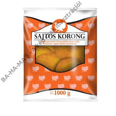 BAHAMAS panírozott, sajtos baromfi korong 1 kg