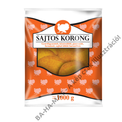 Baromfi korong (BA-HA-MA'S, panírozott, sajtos) 1 kg